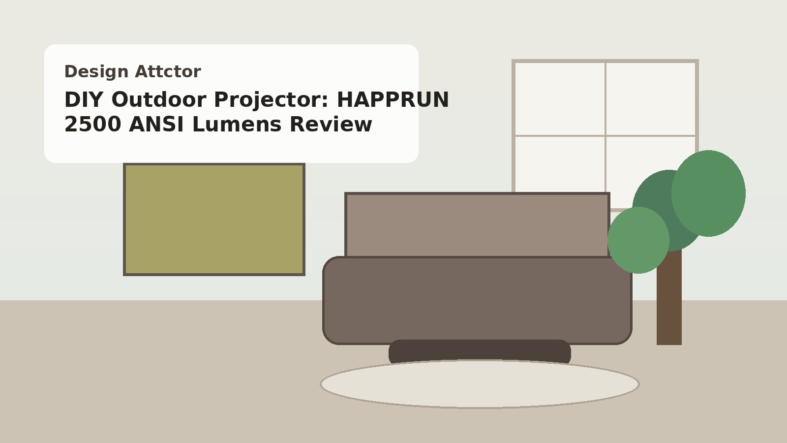 DIY Outdoor Projector: HAPPRUN 2500 ANSI Lumens Review